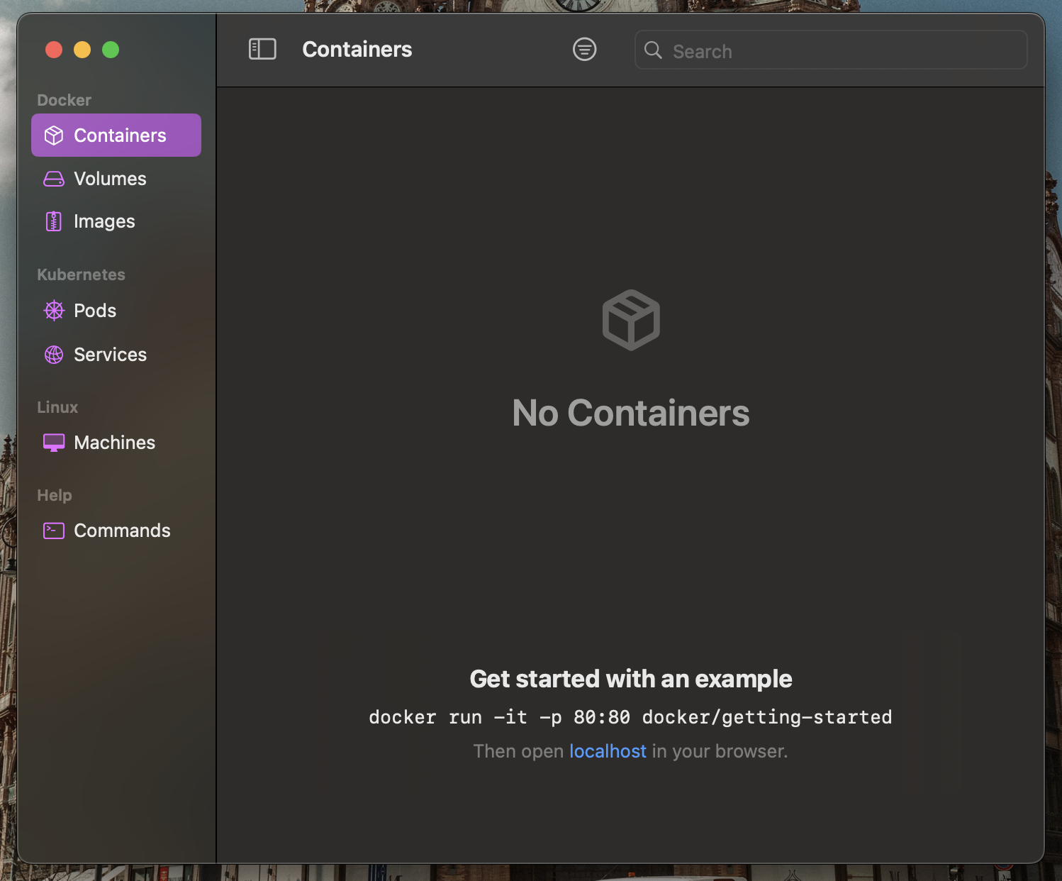 OrbStack Home